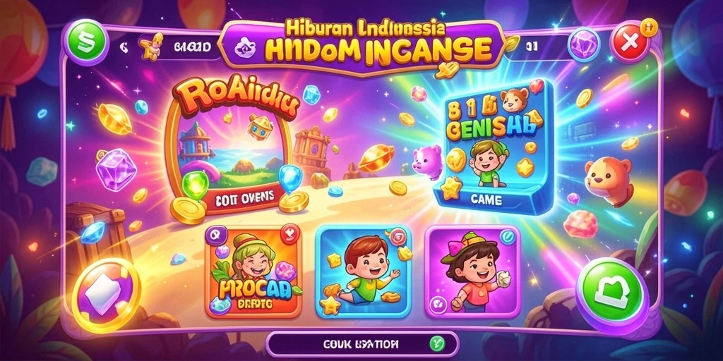 Tampilan home screen yang menarik dan mudah dinavigasi.