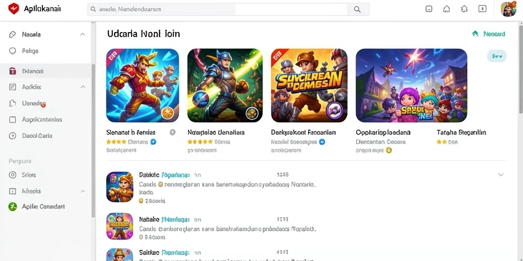 Tampilan awal yang menarik dan intuitif.