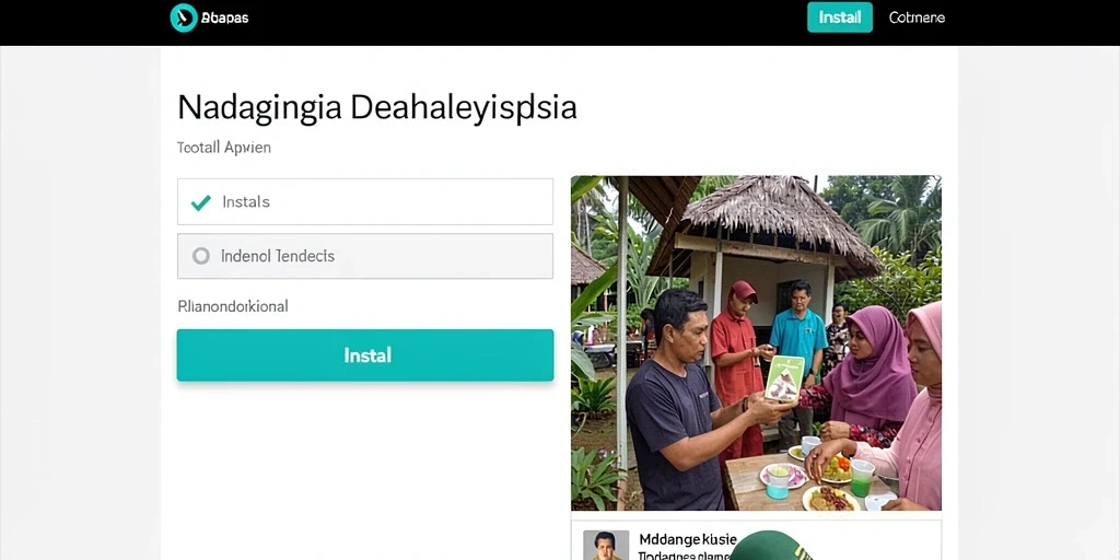 Tampilan menu utama yang menarik dan mudah dinavigasi.