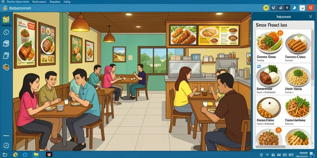 Tampilan menarik dari salah satu mesin slot.