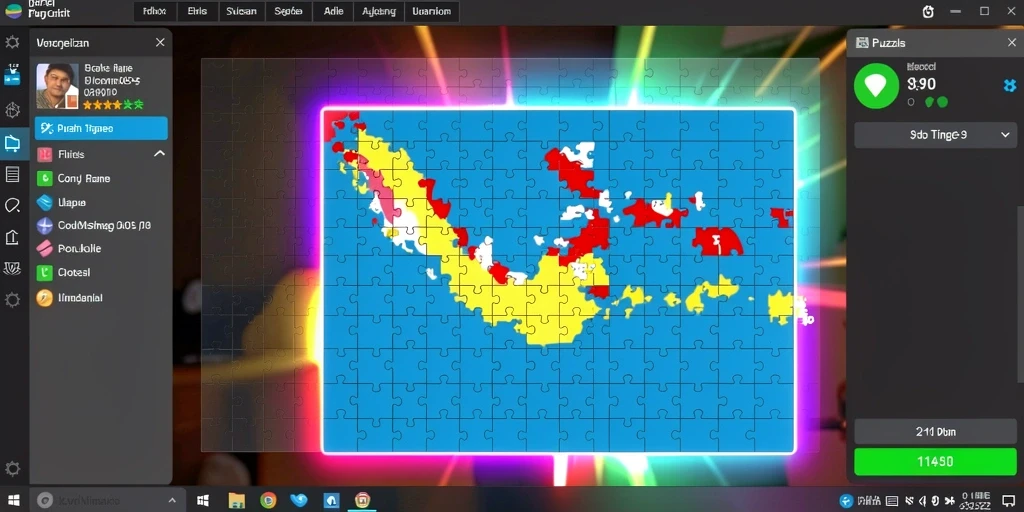 Tangkapan layar aksi menegangkan dalam permainan.