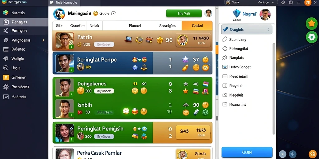 Tampilan awal permainan yang menarik dan intuitif.