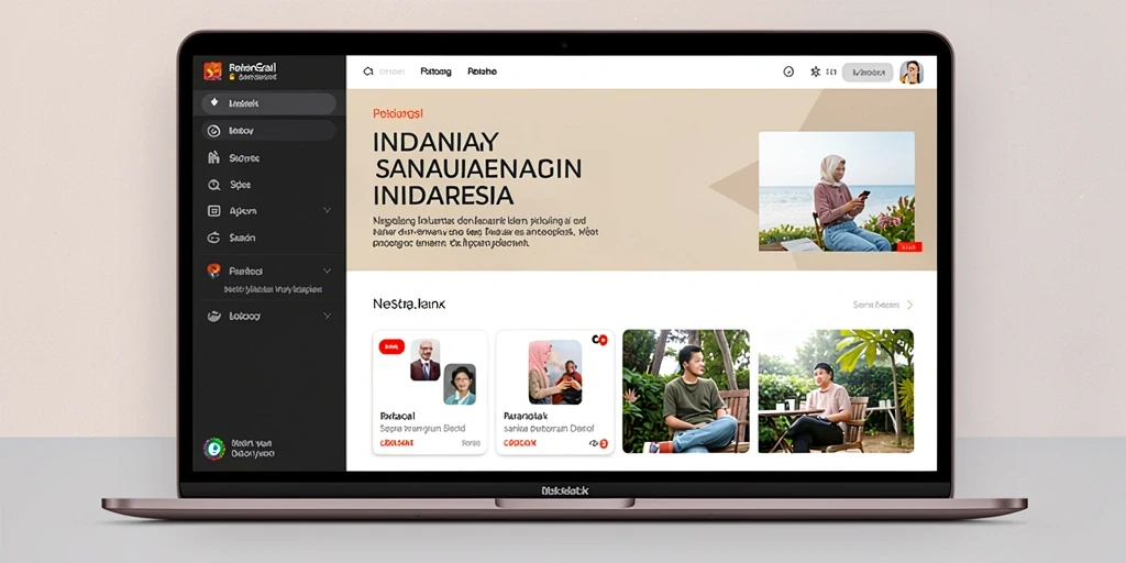 Tampilan antarmuka aplikasi yang user-friendly.