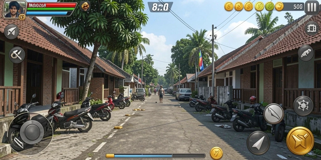 Tampilan awal permainan X78 yang memukau dan penuh warna.